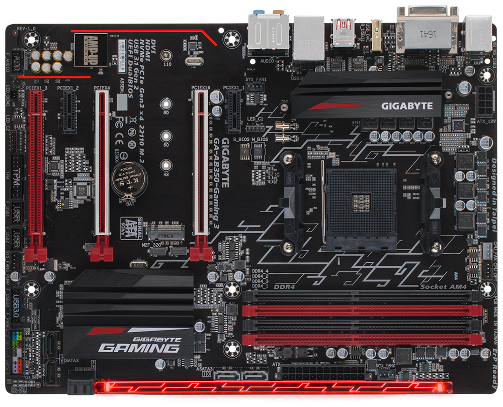 Gigabyte GA-AB350-Gaming 3 - Motherboard Specifications On